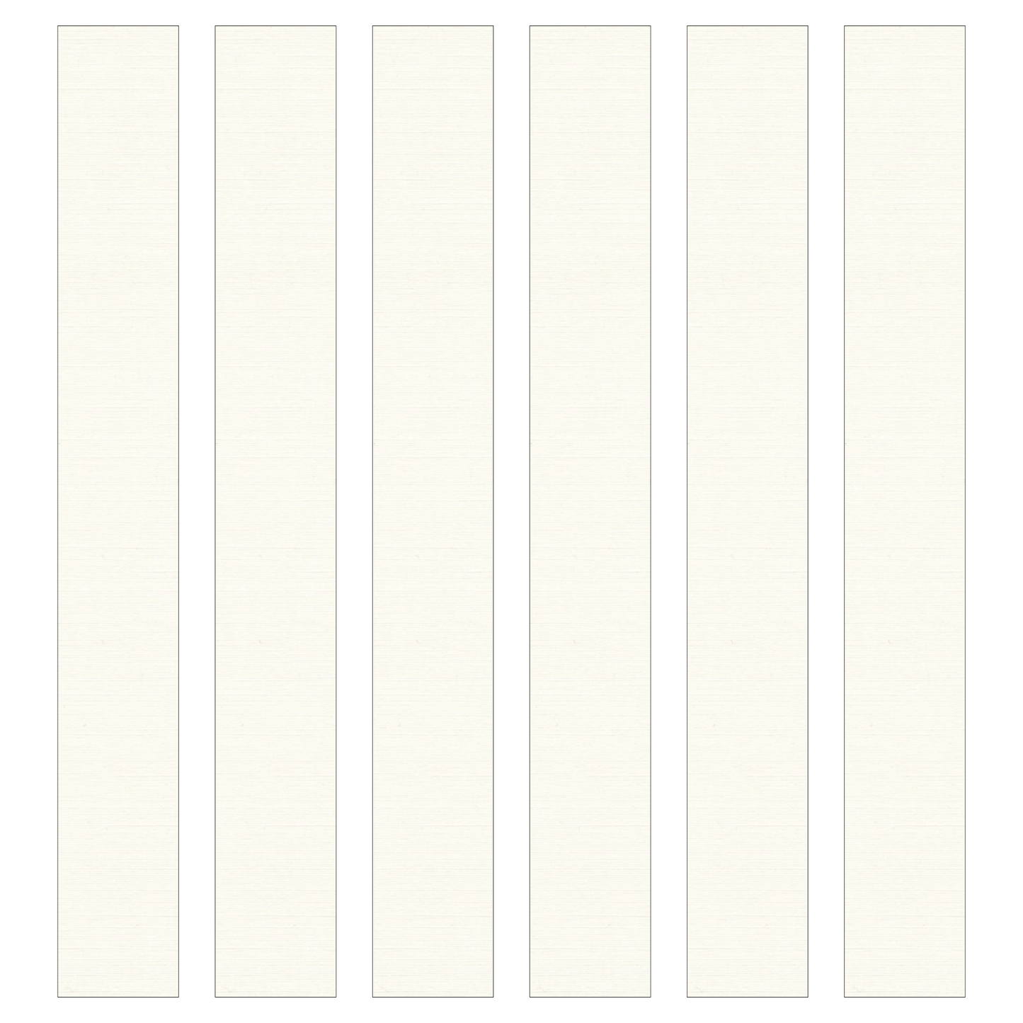 Linen White Paper Chain Card Strips. 5 Meter / 16 Feet Long. Wedding Party Decor