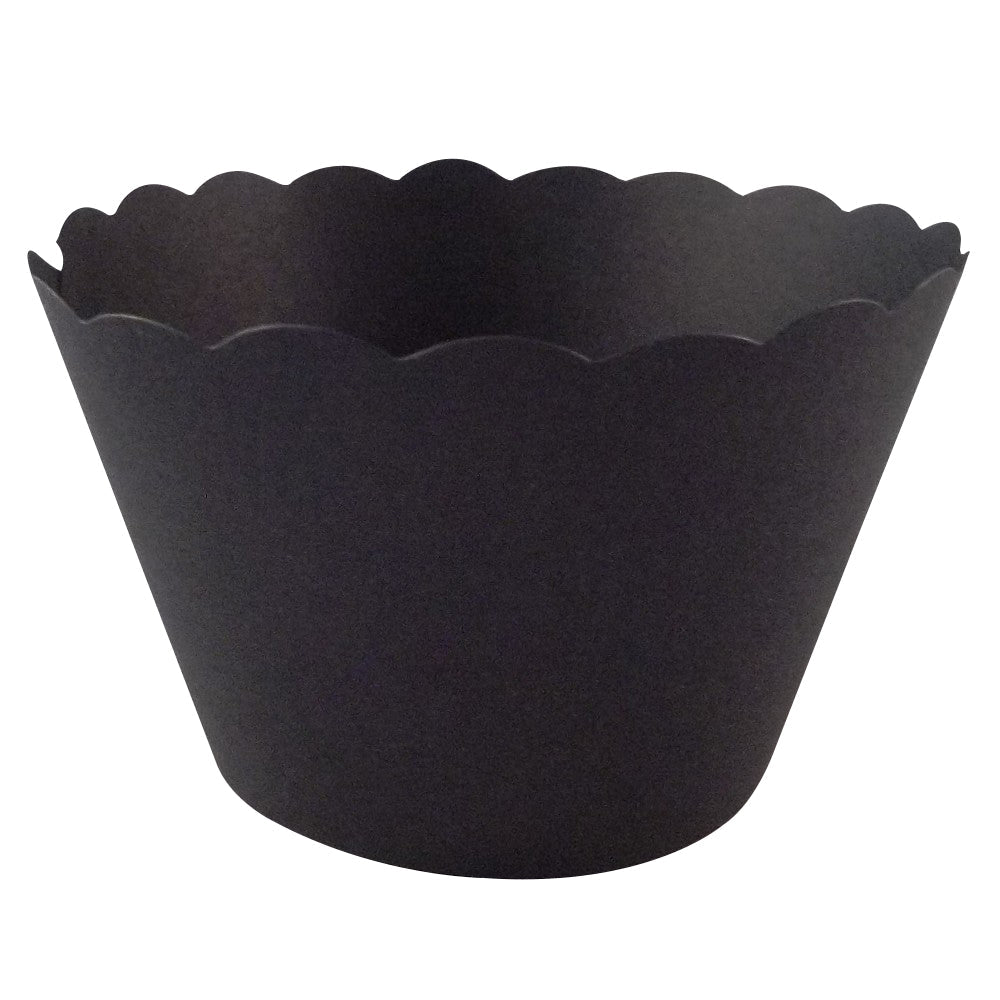 50 Black Cupcake Wrappers β Sleek Decorative Wraps for Gothic or Halloween Themes