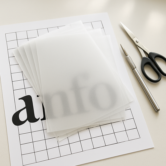 100 x A4 Frosted Acetate Sheets – 300 Micron Heavyweight Semi-Opaque Film for Crafts, Displays & Document Covers