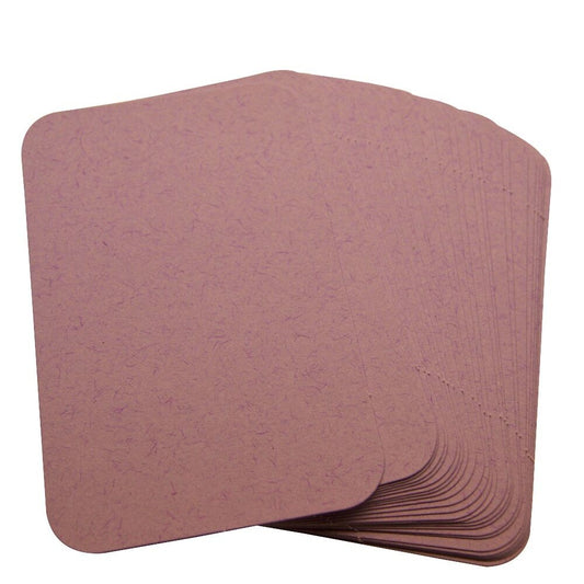 50 x Lilac Rounded Corner Blank Business Cards – 250gsm – Stamp, Write or Print