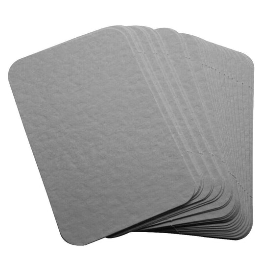 100 Hammered White Rounded Blank Business Cards 250gsm, Stamp, Print, ATC. Matt