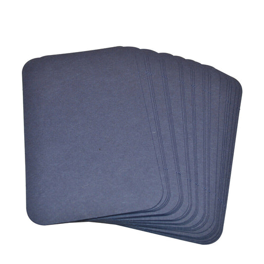100 Navy Blue Rounded Blank Business Cards 250gsm, Stamp, Print, ATC. Matt Card