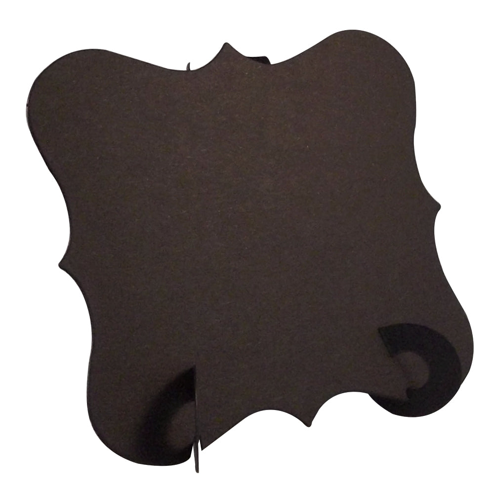 24 x Black Elegant Place Cards, Perfect for Stylish Weddings & Parties. Tableware UK Card Crafts