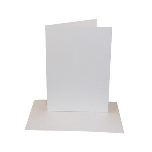100 5x7 Card Blanks Only - No Envelopes - White - 300gsm