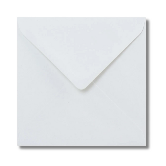 1000 White 5"x5" Envelopes 100gsm Diamond Flap Greeting Card Invitation Full Box