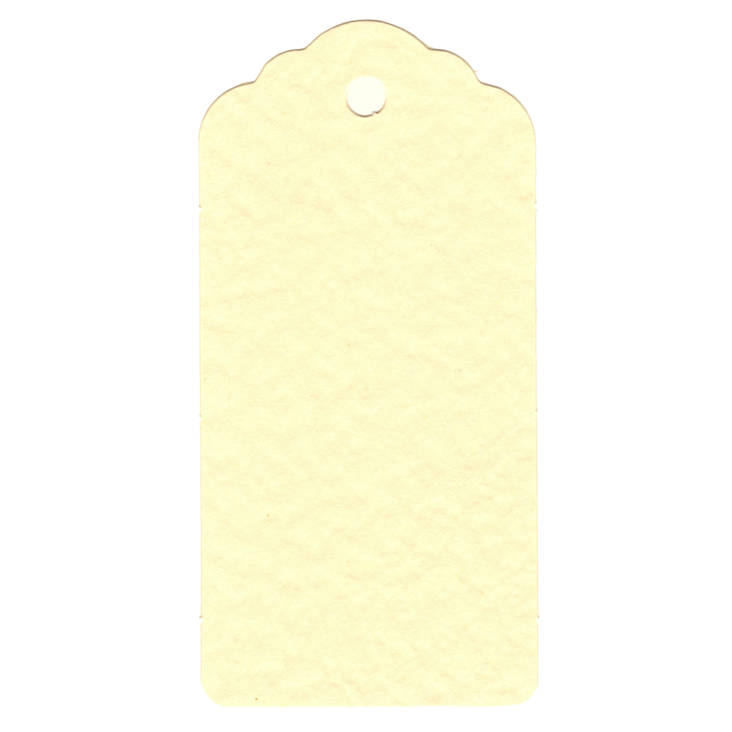 100 Rectangle Scalloped Gift Tags with White Satin Ribbon - 21 Colours Christmas