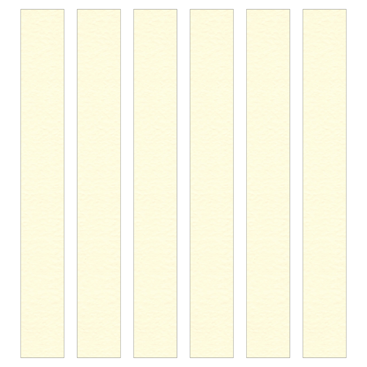 Hammered Ivory Paper Chain Card Strips. 5 Meter / 16 Feet Long. Wedding Party Decor