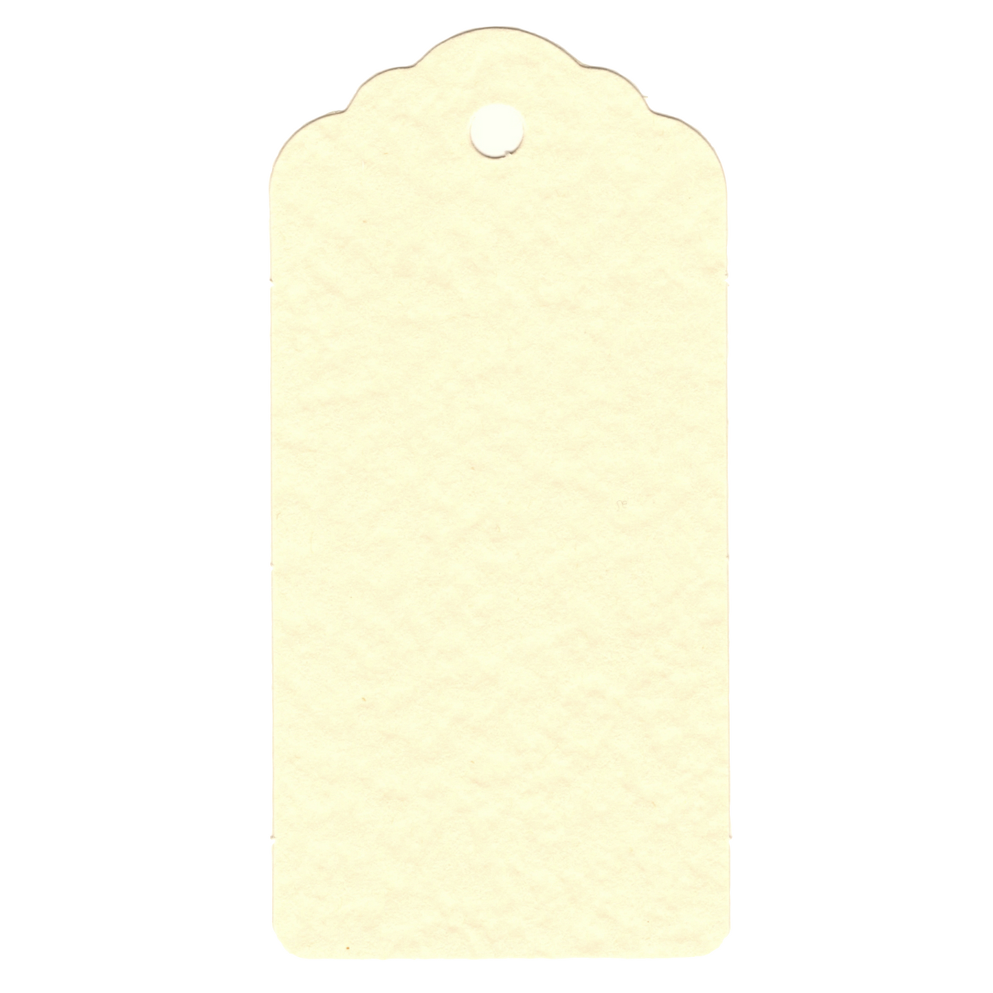 100 Rectangle Scalloped Gift Tags with White Satin Ribbon - 21 Colours Christmas