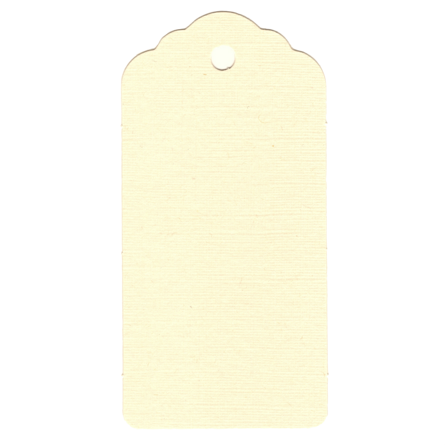 100 Rectangle Scalloped Gift Tags with White Satin Ribbon - 21 Colours Christmas