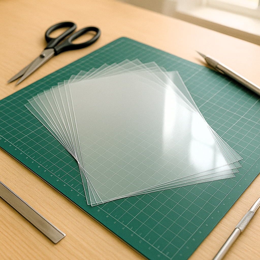 100 x A3 Clear Acetate Sheets – 240 Micron Heavyweight Transparent Film for Crafts, Overlays & Displays