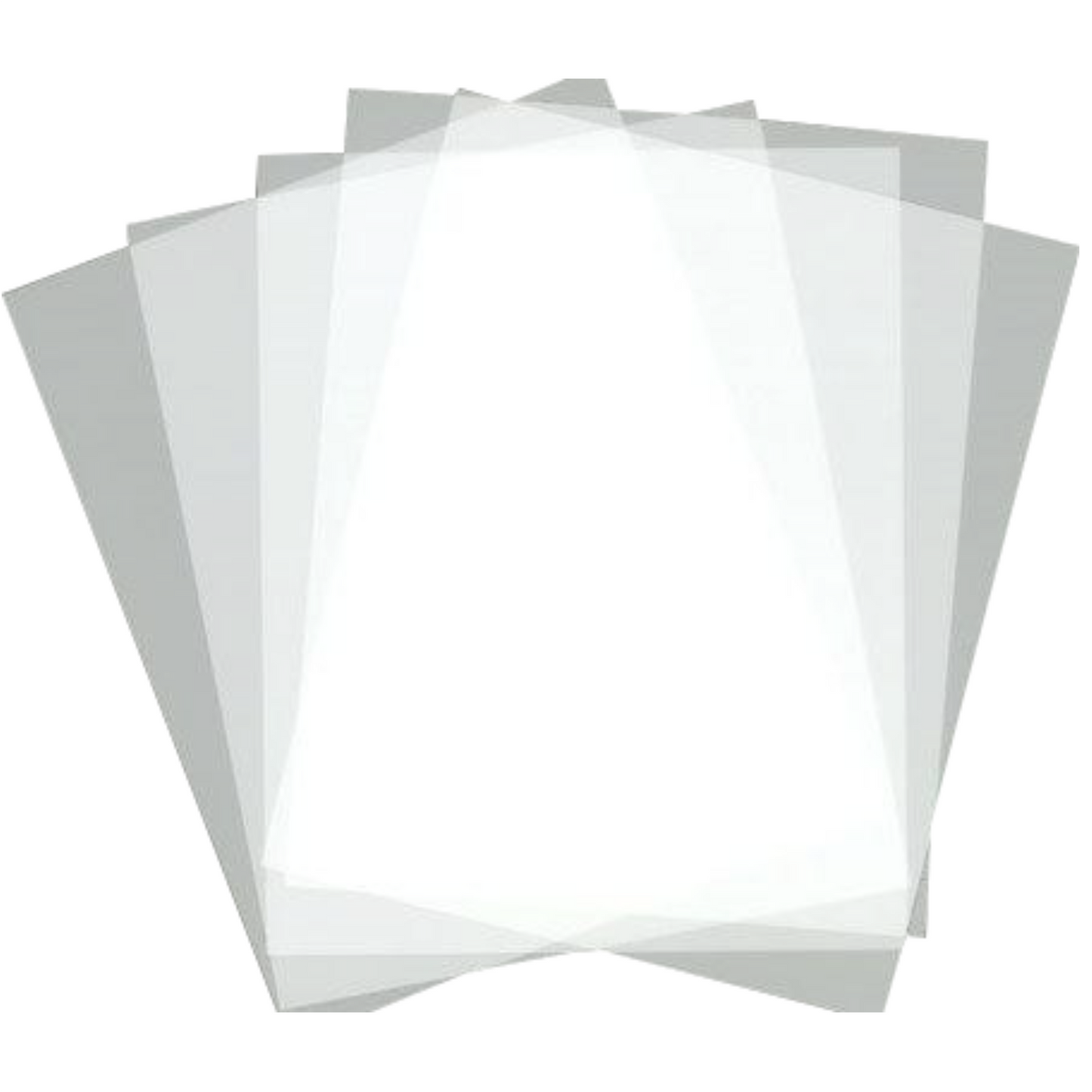 100 x A4 Frosted Acetate Sheets – 300 Micron Heavyweight Semi-Opaque Film for Crafts, Displays & Document Covers