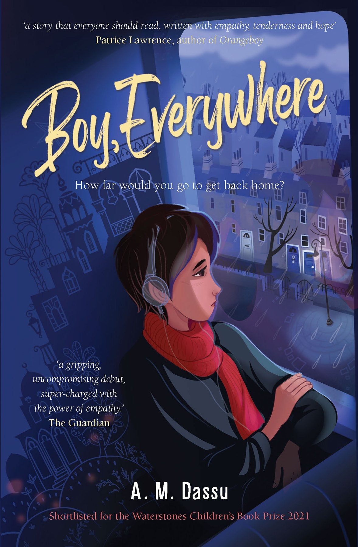 Cover image for Boy, Everywhere. Boy in plane coming in to land